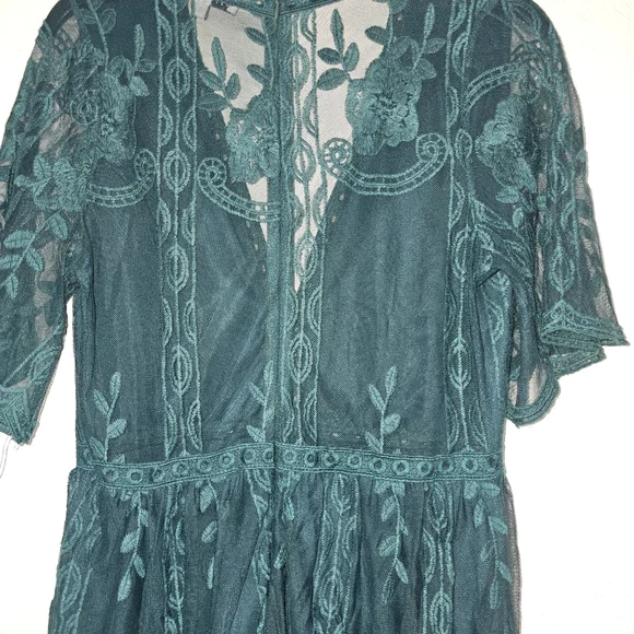 Haute monde emerald hunter green laceskater dress medium light my fire style